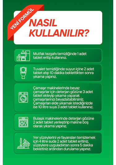 Tampa Çamaşır Suyu Tableti Ultra Konsantre 40 Tablet