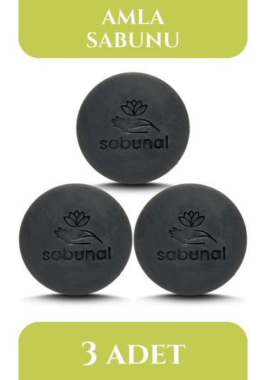 Sabunal Amla Sabunu 3 Adet - Saç ve Sakal Bakımına Uygun Doğal Sabun