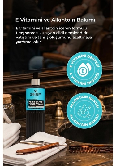 Sinep Pro-care Tıraş Sonrası Krem Kolonya Balsam 400 Ml Turquoise