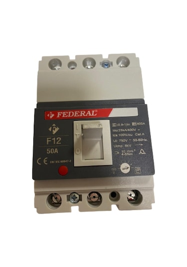 Federal F12 50A Ayar Sahalı Kompakt Şalter