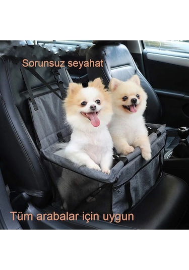 Kedi Köpek Araba Koltuğu Katlanabilir Nefes Alabilir Taşınabilir Pet Seyahat Koltuğu