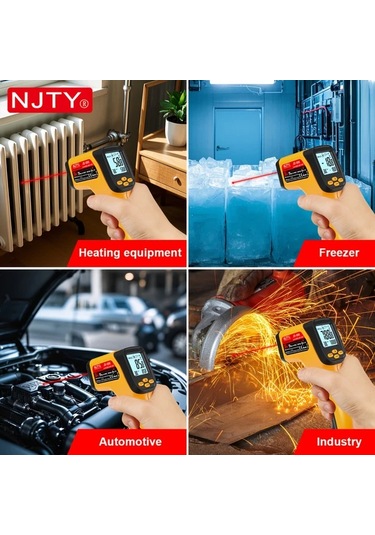 Boatshop1 Jd-05 Njty Kızılötesi Termometre Uçlu Temasız Sıcaklık Ölçümü 50 800 C K Tipi Termokupl Endüstriyel Otomotiv