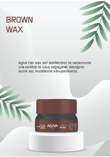 Agiva Wax 155 Ml 07 Pomade Kahverengi