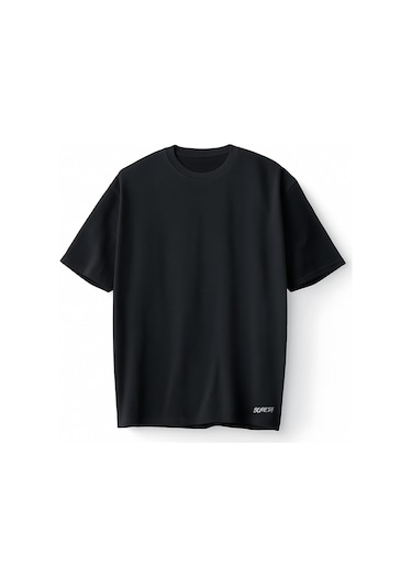 Bumeta Young Flames Urban Oversize Unisex Tişört T-shirt Siyah