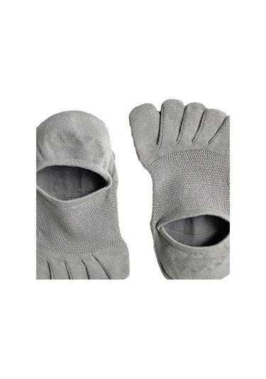 Homyl Koşu Sporları Için Beş Parmak Çorap Hafif Kaymaz İnce Gri