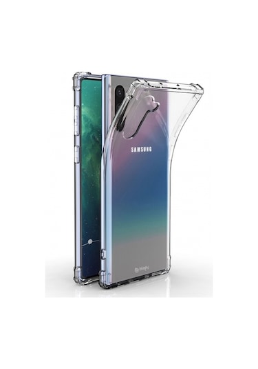 Blogy Galaxy Note 10 İle Uyumlu Crystal Fit Kılıf Crystal Clear
