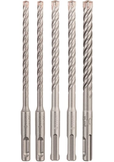 Bosch SDS plus-5X Serisi Kırıcı Delici Matkap Ucu 5 Parça Set (6,6,8,8,10 x 160 mm)-2608833911