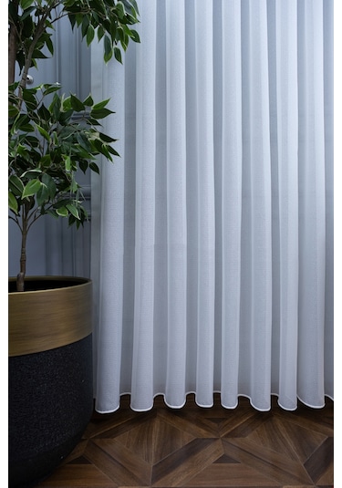 Sable Keten Armür Dokuma Tül Perde / Ölçünüze Özel Dikim