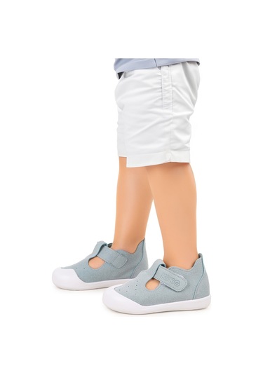 Kiko Kids Elroy Cırtlı Erkek Bebek Günlük Ayakkabı Bebe Mavi