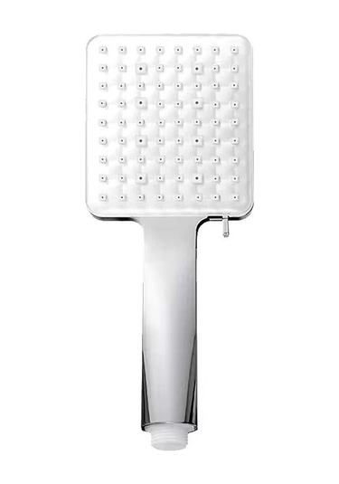 Ximistore9 El Tipi 6 Fonksiyonlu Şekilli Artırılmış Duş Şprayı Seti: Şpray + Flex Kablosu + Tutucu Beyaz