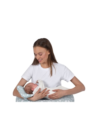 Sevi Bebe Emzirme Yastığı Yaprak Desen