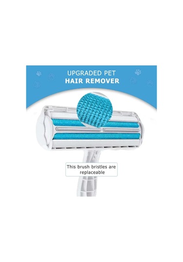 Evcil Hayvan Tüy Çıkarıcı Rulo - Kendi Kendini Temizleyen Tabanlı Köpek Ve Kedi Kürk Sökücü - Verimli Hayvan Tüy Alma Aracı - Mobilyalar İçin Mükemmel Mavi