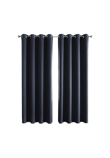 Festnight Mikrofiber Delikli Koyu Renk Perde Seti - Isı Yalıtımlı, Gürültü Azaltıcı, Suya Dayanıklı Diğer Diğer