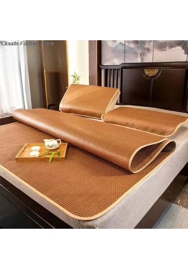 Yazlık Bambu Ve Rattan Yatak Yetişkin Ve Bebekler İçin Serin Çok Renkli