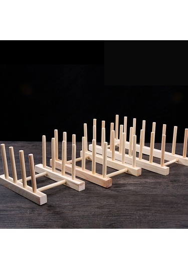 Konesam Bambu Ahşap 5 Bölmeli Yıkama Tepsi Kurutma Rafı Tabak Kase Saklama Organizatörü Çıkartılabilir Multifonksiyonel Mutfak Rak Diğer