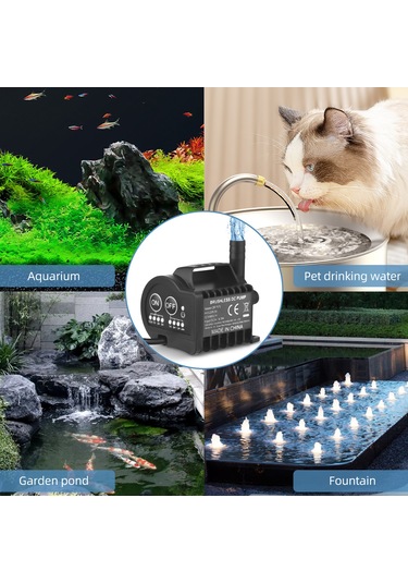 Neevoyu 5v Usb Minyatür Su Pompa, 4 Seviye Zamanlama Ve Hız Kontrolü, 600l/h Akış, 2.2m Yükselti, Sessiz Çalışma, Su Deposu Ve Akvaryum İçin