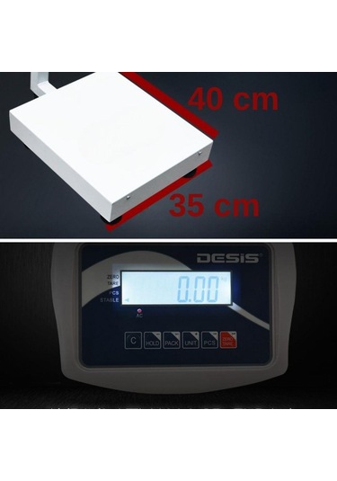 Desis B5 Boy Kilo Ölçer - Hassasiyet: 50 Gr. Max: 300 Kg.