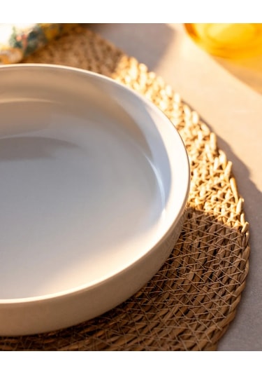 Madame Coco Derin Çorba Tabağı, 20 Cm, Porselen 351963776 Kahverengi