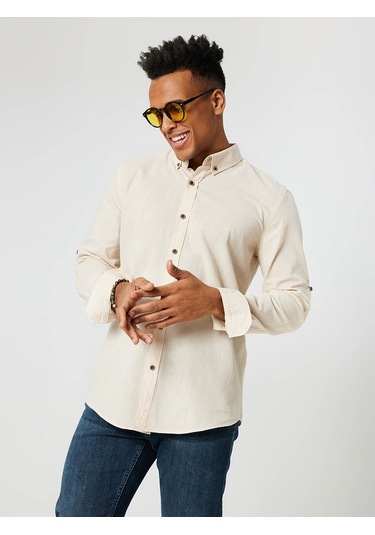 Loft Erkek Gömlek Bej Lf2027896 24yp69000024 P6935 Bej