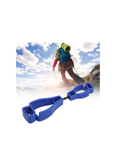 Geeksen Plastik İş Eldiveni Klembi - Ergonomik Tasarım, Kaymazsız, Dayanıklı Malzeme İle Güvenlik Giysileri Ve Araçları Tutucu Mavi, At-1