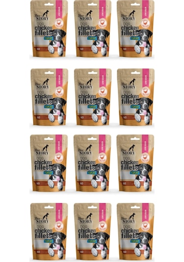 Dog Chicken Fillets 12x80gr. Tavuklu, Köpek Ödül Maması