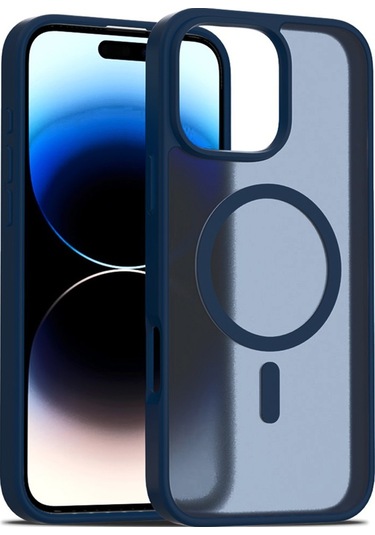 Joko İphone Uyumlu 16 Pro Kılıf Jota Seri Magsafe Kapak Lacivert