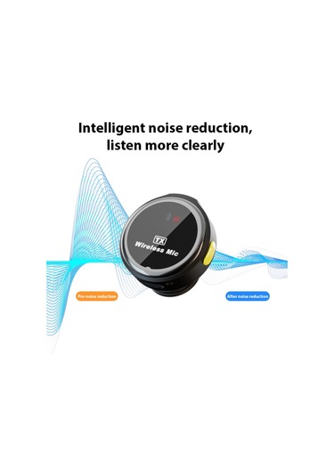 Mufunye Kablosuz Yaka Mikrofonu Çift Mikrofon Manyetik Emiş Giyme Gürültü Azaltma Gecikme Yok Type-c Şarj Ed E