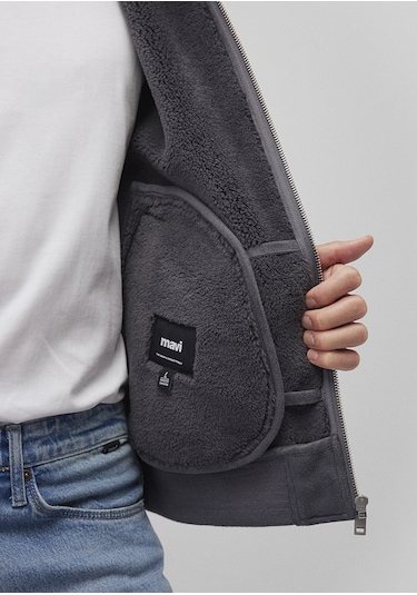 Mavi - Lacivert Suni Deri Ceket 0110450-80776 Lacivert