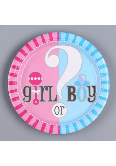 Love Land Cinsiyet Partisi İçin Tek Kullanımlık Parti Tabakları Seti 6 Kişilik 177194399 Diğer