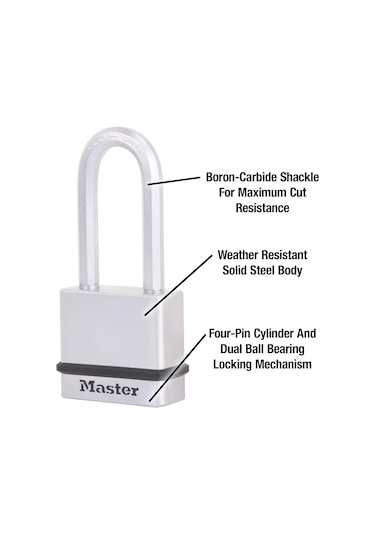 Master Lock M530xkadlhccsen Asma Kilit Kaplamalı Askı Ve 5,1 Cm Ü