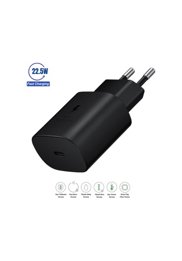 Galaxy Watch 5 Uyumlu 22.5W Type-C Girişli Hızlı Şarj Aleti Adaptör - İthalatçı Garantili