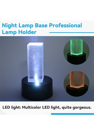 Xurunkeji 2'li Paket 3d Gece Led Işık Lambası Tabanı + Uzaktan Kumanda + Usb Kablosu, Akrilik Siyah İçin 16 Renk Işık Gösterisi Ekran Standı Siyah Xurunkeji 2'li Paket 3d Gece Led Işık Lambası Tabanı + Uzaktan Kumanda + Usb Kablosu, Akrilik Siyah İçin 16 Renk Işık Gösterisi Ekran Standı Siyah