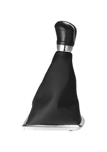 Kangvka Ford Focus İçin Manuel Vite Vites Kolu Koruyucu Kılıfı - Plastik Ve Pu Deri Birleşik Tip Siyah Siyah