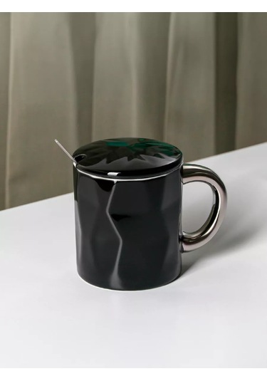 Skyphos 320 Ml Seramik "mishka" Çay Ve Kahve Kupa Hediye 178936334 Siyah