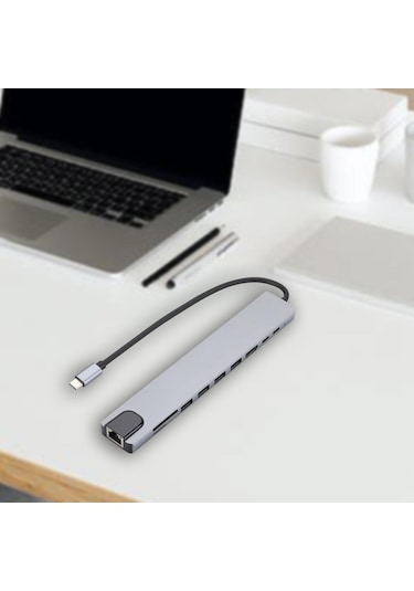 Suntek 10'u 1 Arada Usb C Hub Bağlantı İstasyonu Sağlam