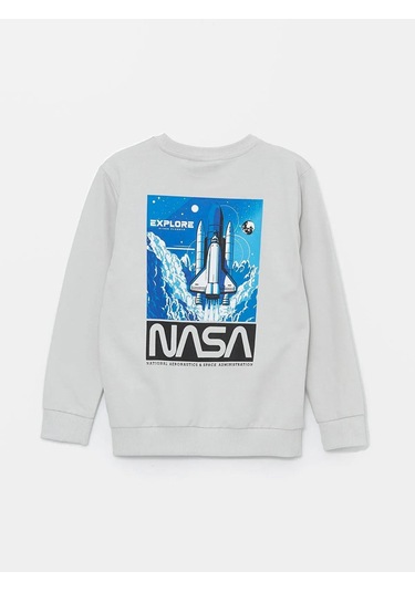 Nasa Çocuk Sweatshirt Gri