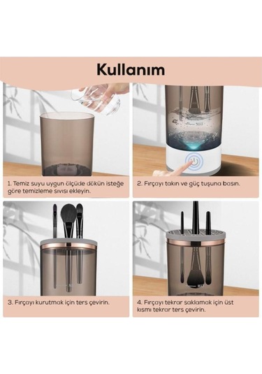 Otomatik Makyaj Fırçası Temizleme Makinesi