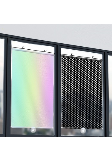 Sones 40x125cm Mesh Siyah Vantuz Teleskopik Araba Güneş Koruma Karartma Perdesi