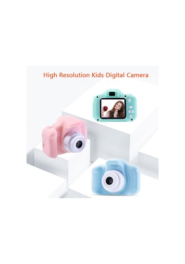 Springsun Mavi Çocuk Kamera: 720p Video, 8mp Fotoğraf, 2" Ekran, 32gb Destekli, 4 Saat Kullanim Süresi