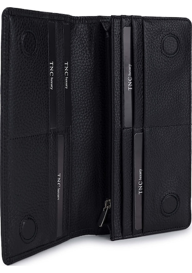 Tamer Tanca Erkek Hakiki Deri Siyah Floter Cüzdan Cuzdan 1148 1044 Erk Czdn Sk25-26 Sıyah Fltr Siyah