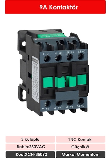 Momentum Kontaktör 9A 4kW 1NC XCN-35092