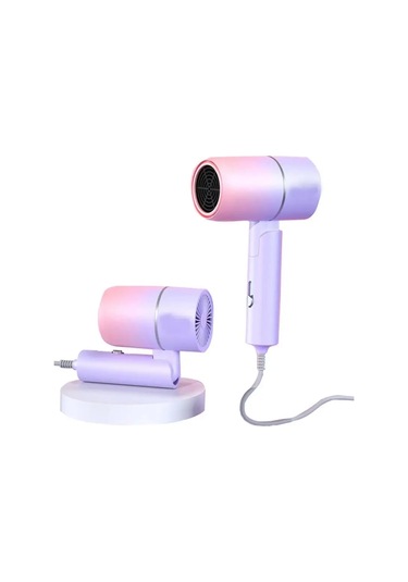 Negatif Iyon Saç Kurutma Makinesi Hızlı Kurutma Kollajen Saç Bakımı Aşırı Isınma Koruması Ile Pink Purple Gradient