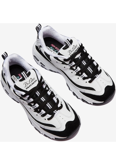 Skechers D'Lites - March Forward Kadın Beyaz Sneakers 13148 Wbk Beyaz
