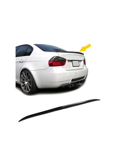 Lemestar 120cm Siyah Lastik Spoiler Kanat, Otomobil Evrensel Uyumlu, Aerodinamik Performans Artırıcı, Hız Stabilitesi Sağlayıcı, Kolay Kurulum