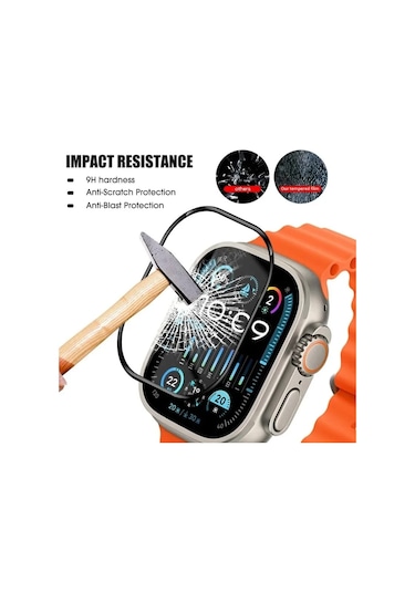 Watch Ultra Serisine Uyumlu Premium 3d Temperli Koruma Camı