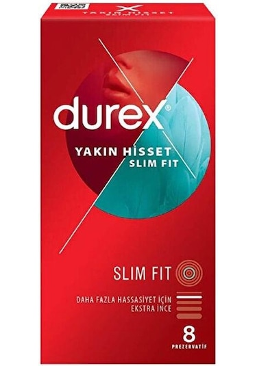 Durex Yakın Hisset Skin Fit 8 Adet Prezervatif