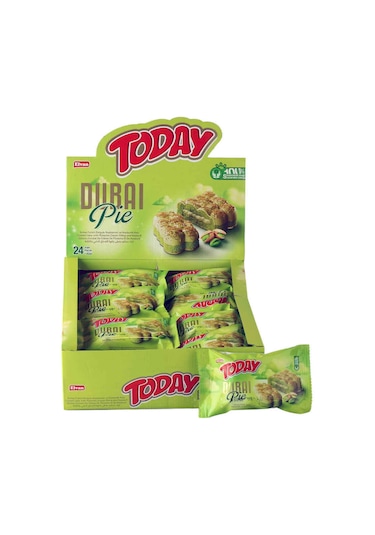 Today Dubai Pie Antep Fıstıklı Kadayıflı Kek 40 Gr. 24 Adet 1 Kutu