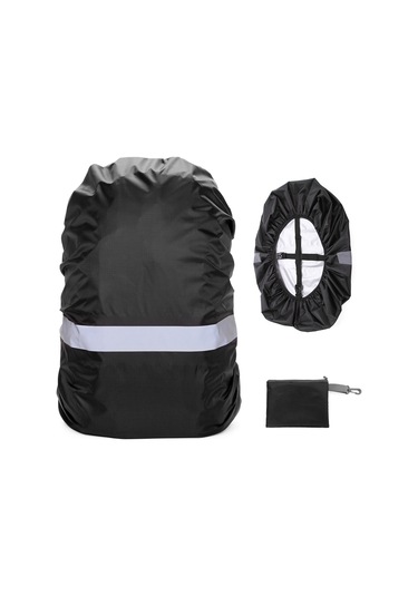 Padalink Gece Güvenliği Sağlayan Yansıtıcı Şeritli Su Geçirmez Sırt Çantası Kılıfı, Koşu, Kamp, Dağcılık İçin Çok Renkli