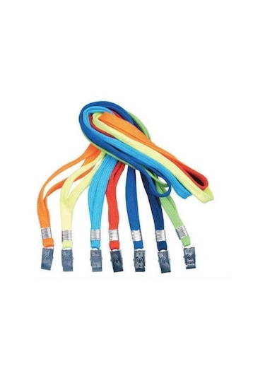 Persona 504 Yaka Kartı Askısı Klipsli 50'Li Beyaz