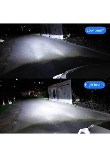 Gorgeous 60 W/çift Lamba H4 Led Mini Projektör Lens Otomobil Ampul 8000lm Dönüşüm Kiti Hi/lo Işın Far Rhd Lhd Sağ Siyah